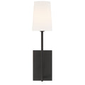 Crystorama Lena 1 Light Black Forged Wall Sconce