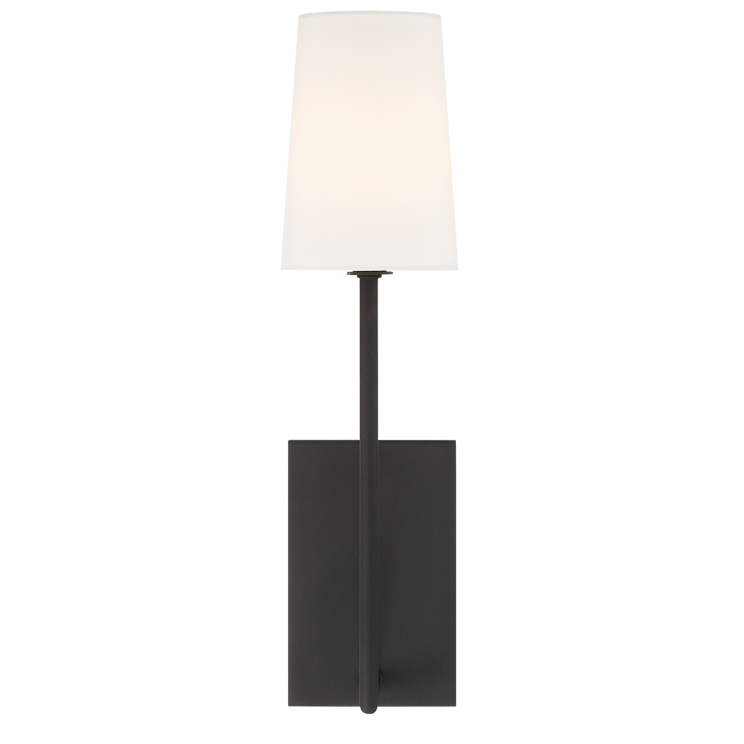 Crystorama Lena 1 Light Black Forged Wall Sconce