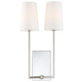 Crystorama Lena 2 Light Polished Chrome Wall Sconce