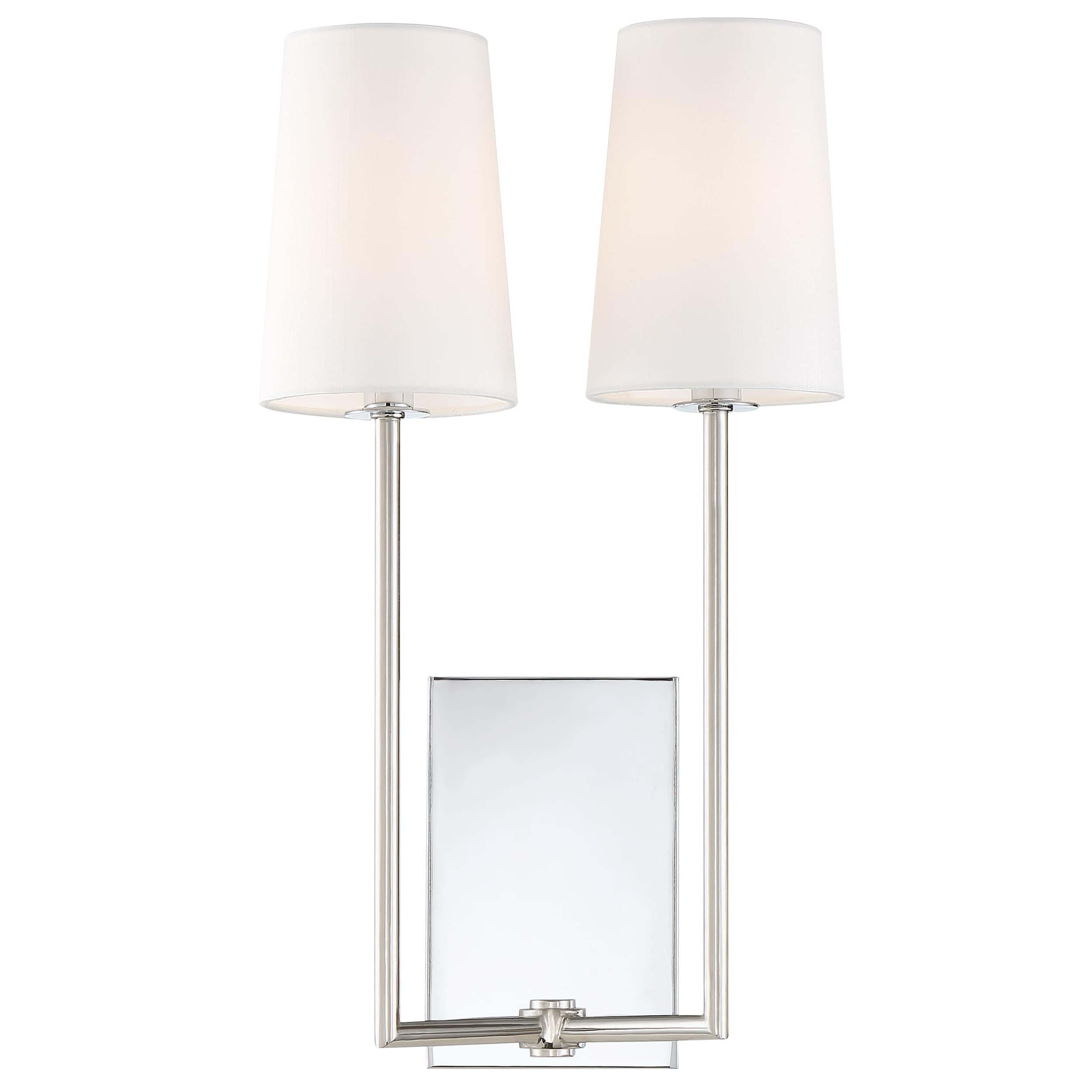Crystorama Lena 2 Light Polished Chrome Wall Sconce