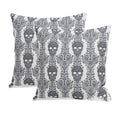 Lena Polyester With Print 20 Square Decorative Throw Pillow 2Pk