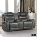 Lenci Power Double Reclining Loveseat With Center Console Receptacles And Usb Port