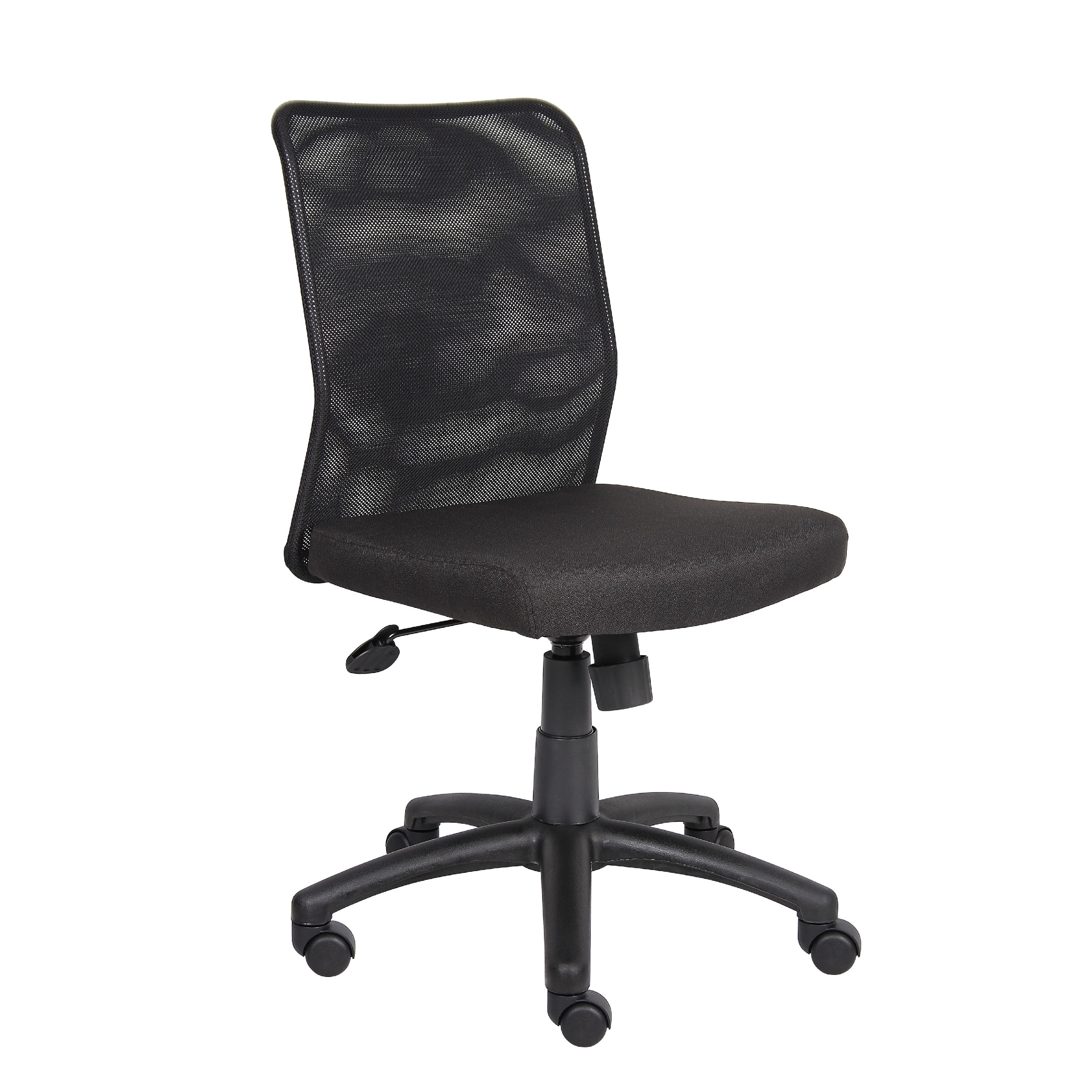 Lene Black Rolling Task Chair Adjustable Tilt Tension Mechanism And Lock