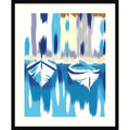 Lengues Contemporary By Elena Avanesova Wood Framed Wall Art Print Svelte Noir Black