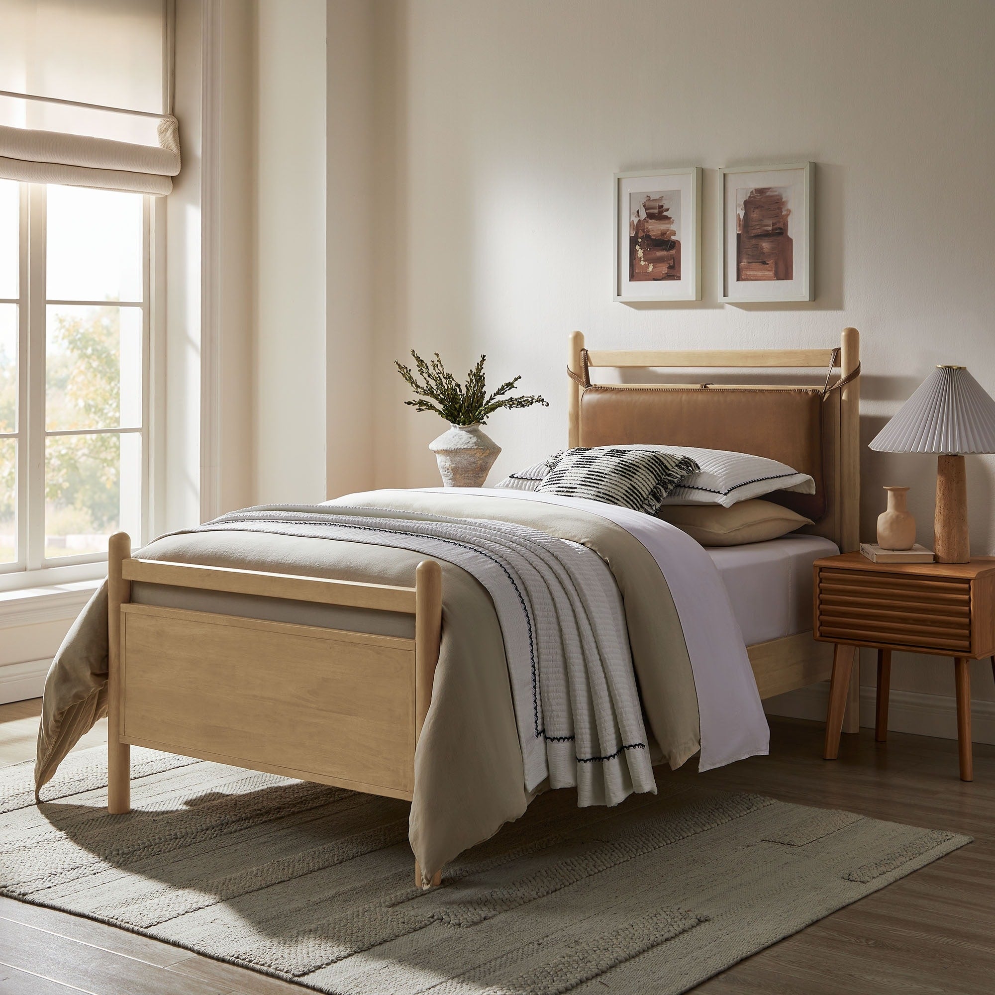 Leni Wood Platform Bed Frame