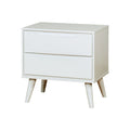 Lennart Ii Mid Century Modern Nightstand White Finish
