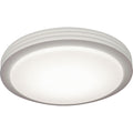 Afx Lenox 23 Inch White Led Flush Mount White Acrylic Shade