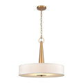 Leo 22 Inch Wide 4 Light Pendant In Brushed Gold 22In W X 22In D X 21.5In H