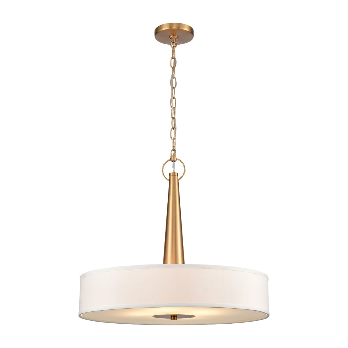 Leo 22 Inch Wide 4 Light Pendant In Brushed Gold 22In W X 22In D X 21.5In H