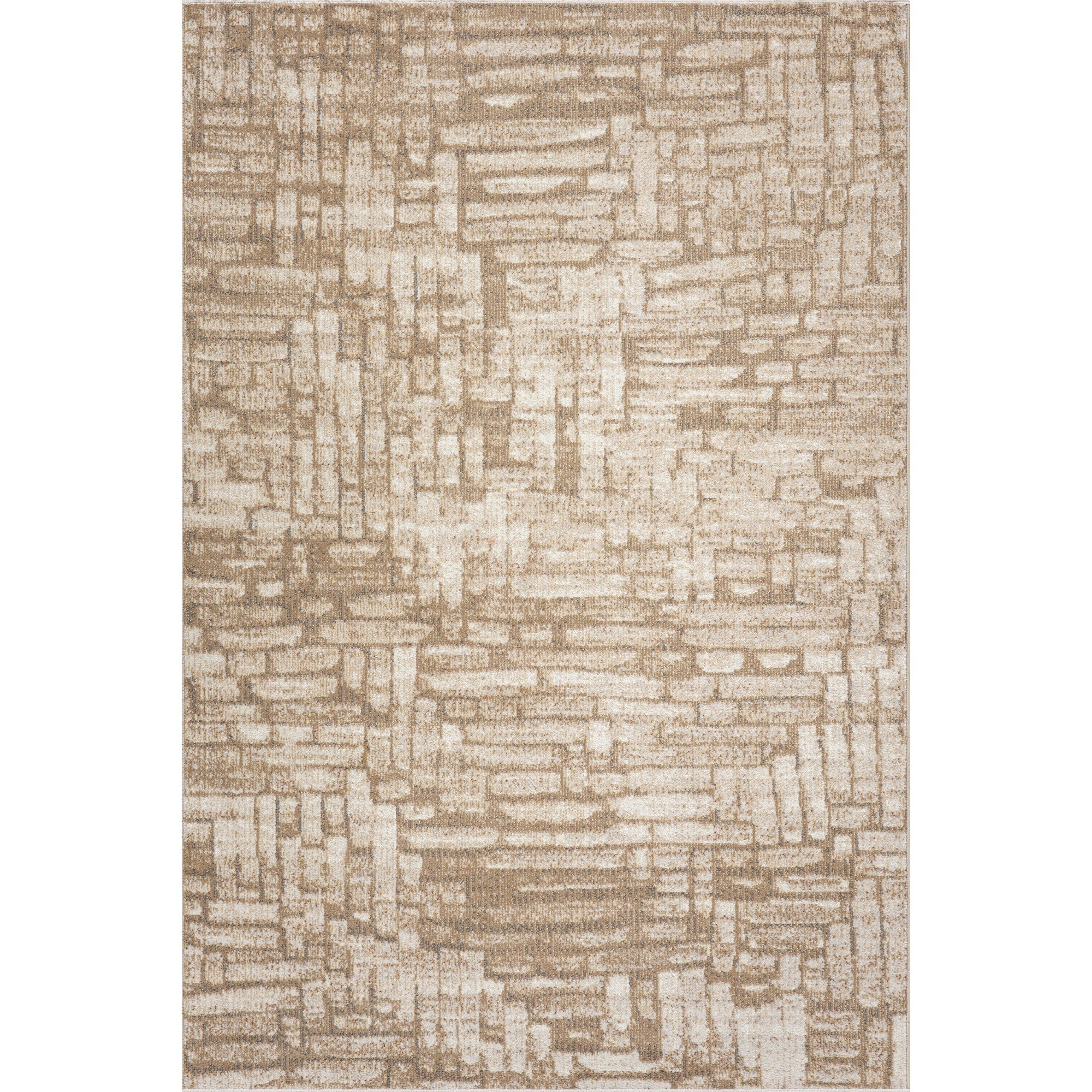 Leontine Rustic Abstract Washable Area Rug