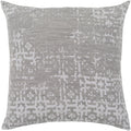 Leopold Grey White Feather Down Throw Pillow 20 X 20