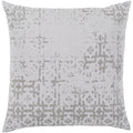 Leopold White Grey Throw Pillow Cover 20 X 20