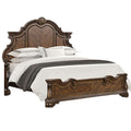 Leova Queen Bed Bombay Headboard Molding And Corbels Dark Brown