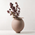 Leplaine Round Light Mauve Ceramic Vase