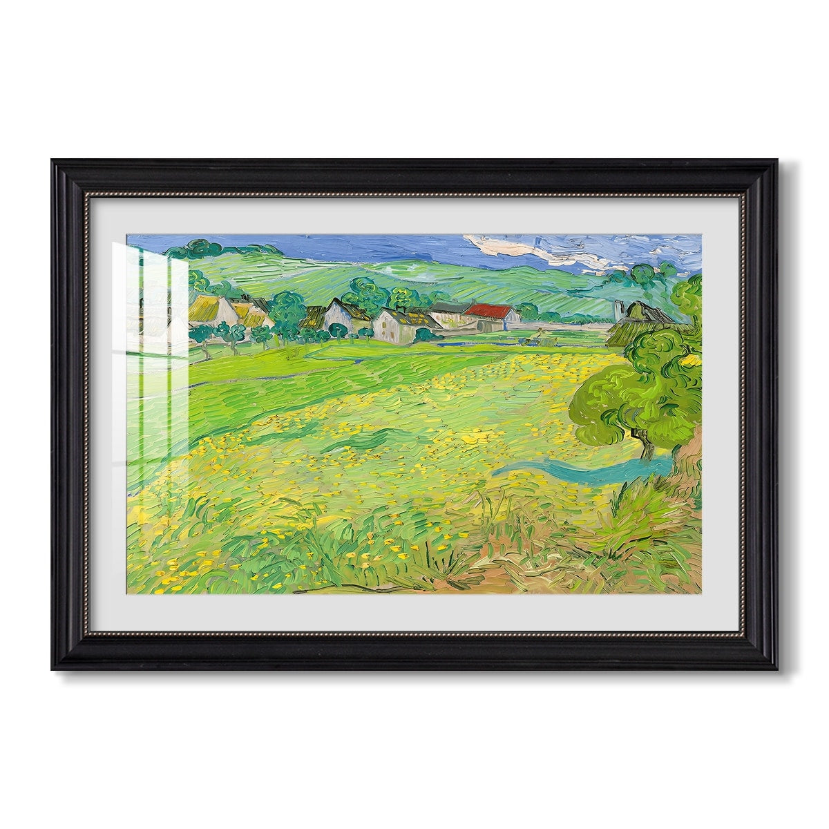 Les Vessenots In Auvers 1890 Vincent Van Gogh Custom Framed Print