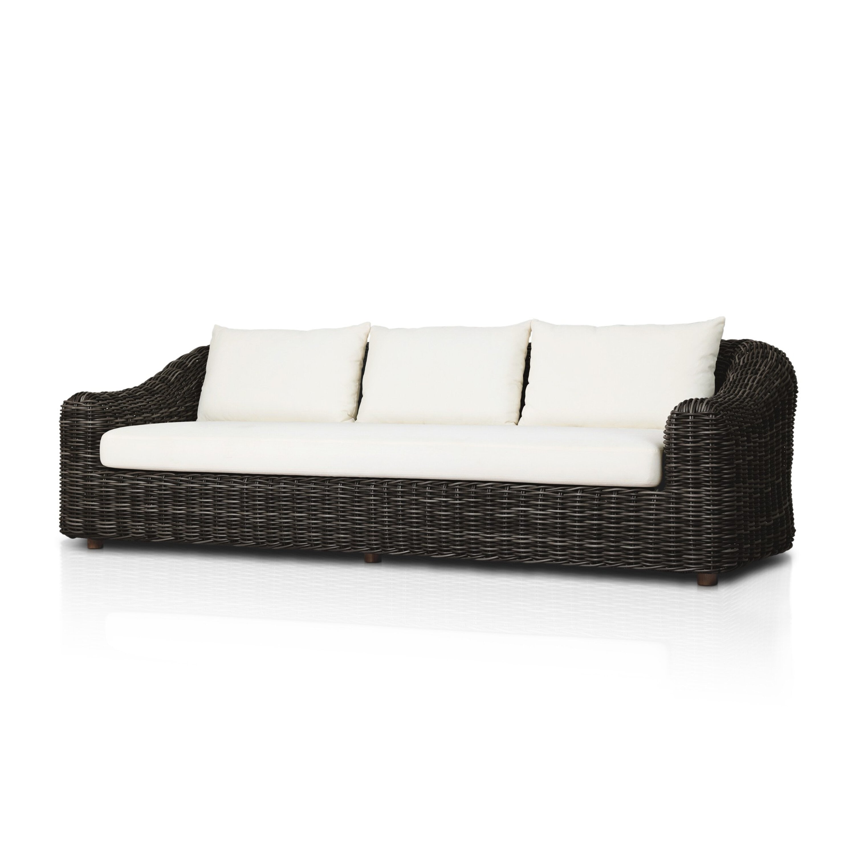 Lessik Outdoor Sofa 106 Natural Teak Fsc 106.0W X 41.5 X 34.5H