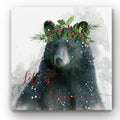 Let It Snow Bear Gallery Wrapped Canvas