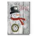Let It Snow Snowman Gallery Wrapped Canvas