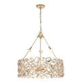 Levana 24 Inch Wide 5 Light Chandelier In Gold 24In W X 24In D X 26In H