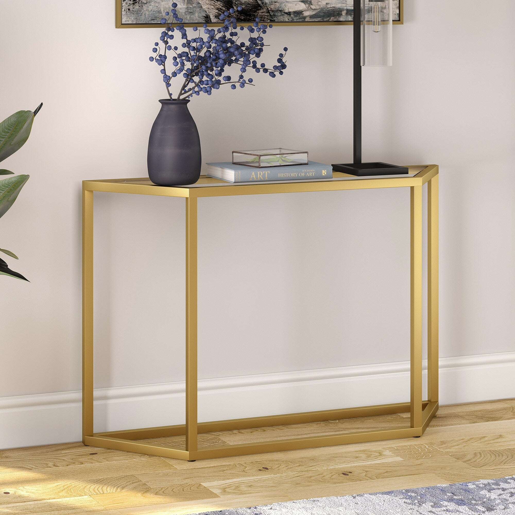 Levi Blackened Bronze Console Table