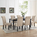 Leviton Urban Style Counter Height Dining Set With 1 Table And 6 Chairs