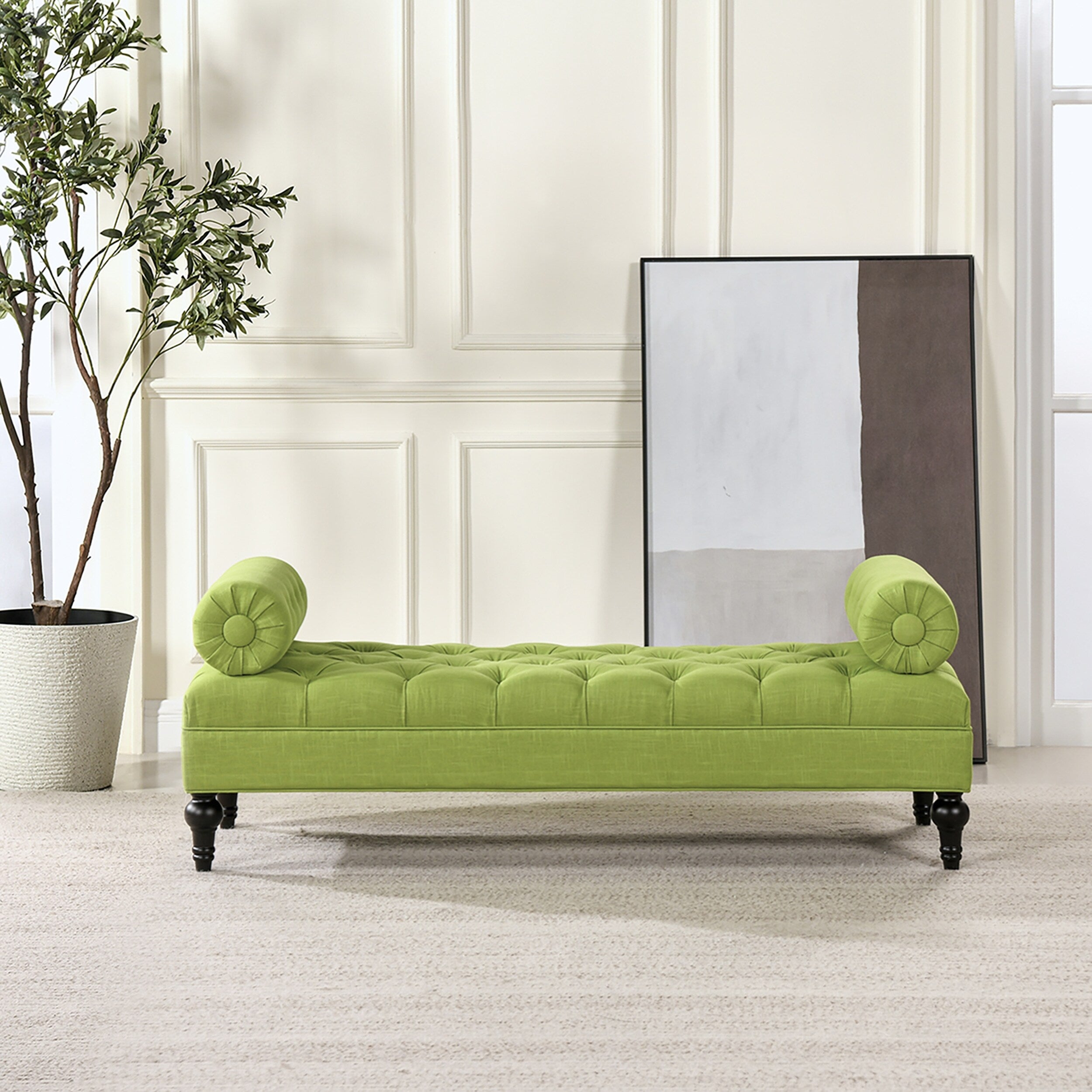 Jennifer Taylor Lewis Bolstered Lounge Entryway Bench