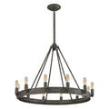 Lewisburg 27 Inch Wide 12 Light Chandelier In Malted Rust 27In W X 27In D X 21In H