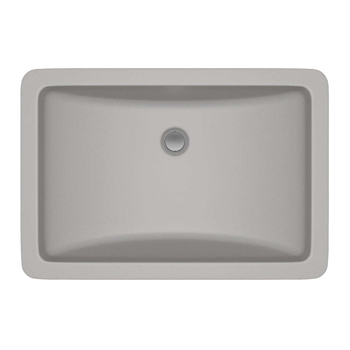 Lexicon Platinum V214 Quartz Composite Rectangle Vanity Sink Concrete
