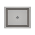 Lexicon Platinum V330 Quartz Composite Rectangle Vanity Sink Concrete