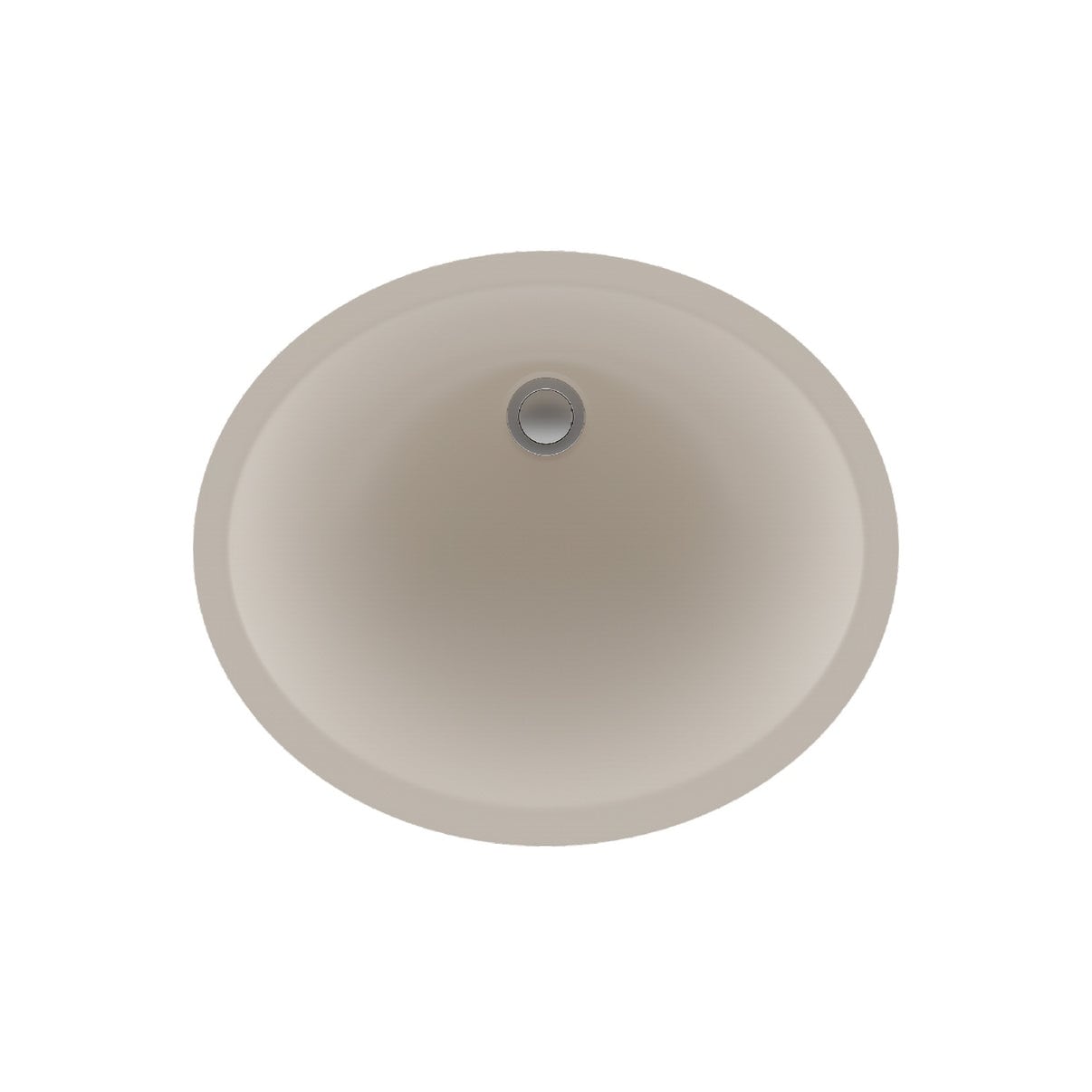 Lexicon Platinum V210 Quartz Composite Oval Vanity Sink Beige