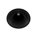 Lexicon Platinum V210 Quartz Composite Oval Vanity Sink Black