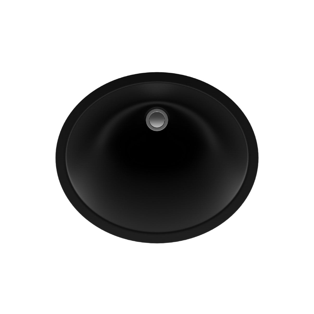 Lexicon Platinum V210 Quartz Composite Oval Vanity Sink Black