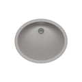Lexicon Platinum V210 Quartz Composite Oval Vanity Sink Concrete