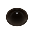 Lexicon Platinum V210 Quartz Composite Oval Vanity Sink Mocha
