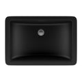 Lexicon Platinum V214 Quartz Composite Rectangle Vanity Sink Black