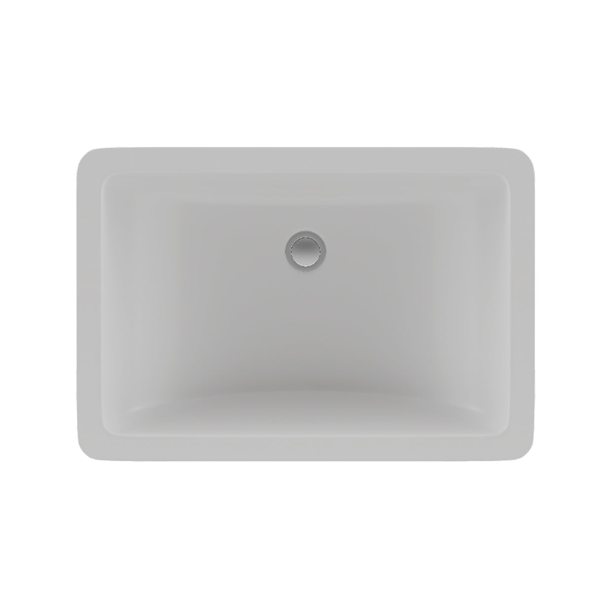 Lexicon Platinum V214 Quartz Composite Rectangle Vanity Sink White