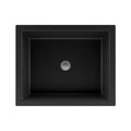 Lexicon Platinum V330 Quartz Composite Rectangle Vanity Sink Black