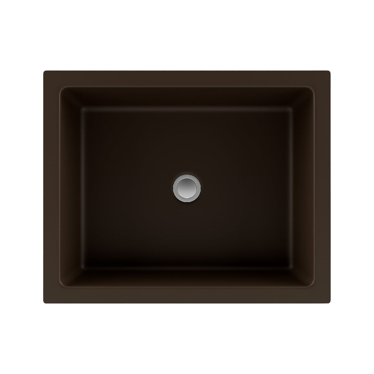 Lexicon Platinum V330 Quartz Composite Rectangle Vanity Sink Mocha
