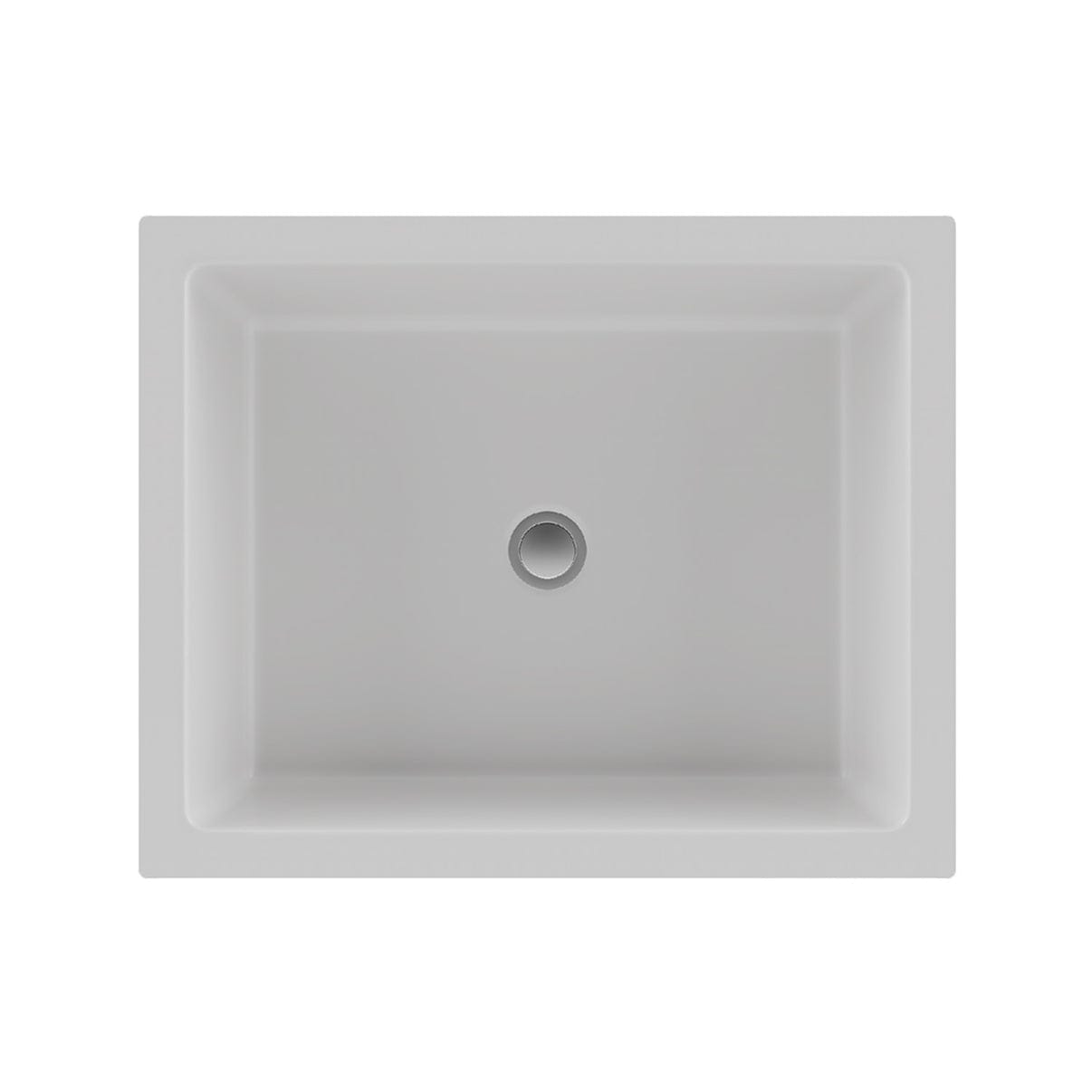Lexicon Platinum V330 Quartz Composite Rectangle Vanity Sink White