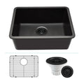 Lexicon Platinum Medium Single Bowl Quartz Composite Kitchen Sink