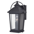 Lexington Dusk To Dawn Black Outdoor Wall Lantern Clear Glass
