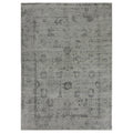 Lexington Hand Knotted Wool Bamboo Silk Silver Black Area Rug 8 X 10