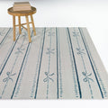 Lia Kids Bow Stripes Area Rug