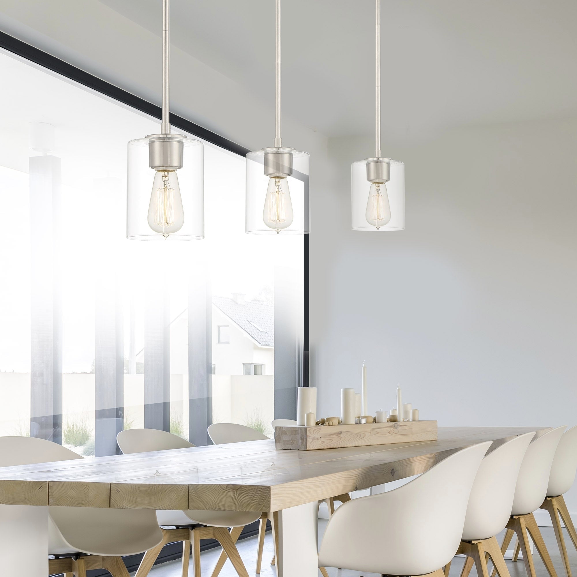 Liam Collection 1 Light Mini Pendant 5 W 7.25 H Satin Platinum Finish