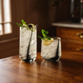 Libbey Ascent Black Ribbon 16 Piece Tumbler And Rocks Glass Set Set Of 16