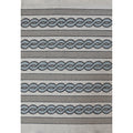 Libby Langdon Ivory Spa Cable Knit Indoor Outdoor Area Rug