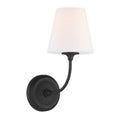 Libby Langdon Sylvan 1 Light Black Forged Wall Mount 6 W X 13.25 H X 9.75 D