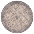 Libby Langdon Winston Greige Looking Glass Round Rug 66 Round