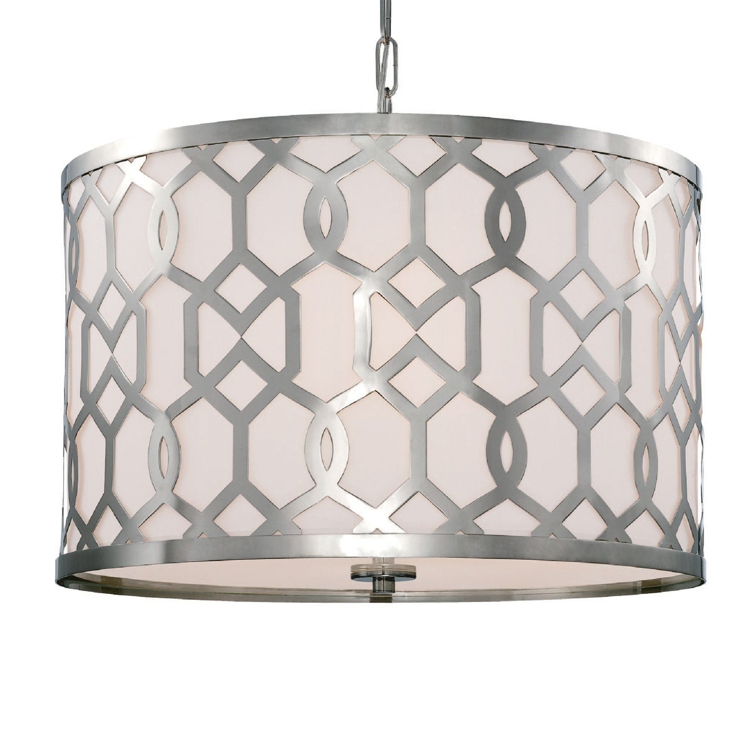Modern 5 Light Polished Nickel Chandelier Polished Nickel