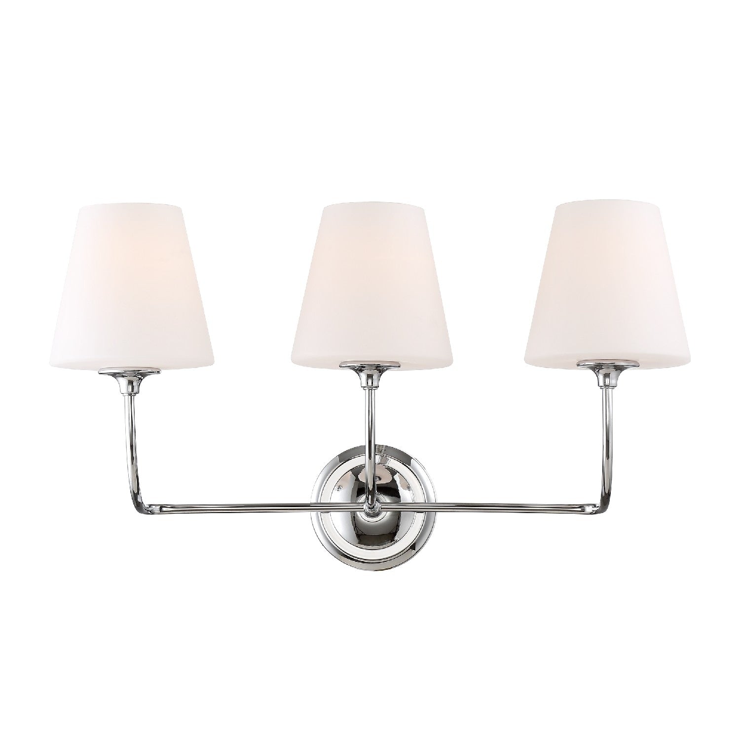 3 Light Chrome Bath Vanity Light
